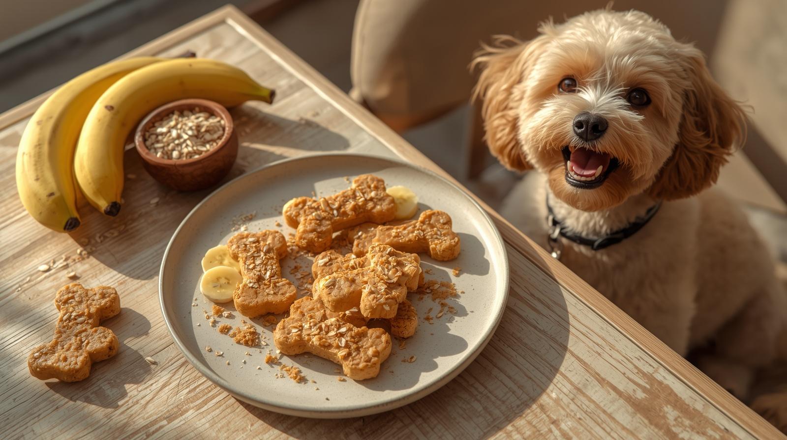 Homemade Banana Oatmeal Dog Treats