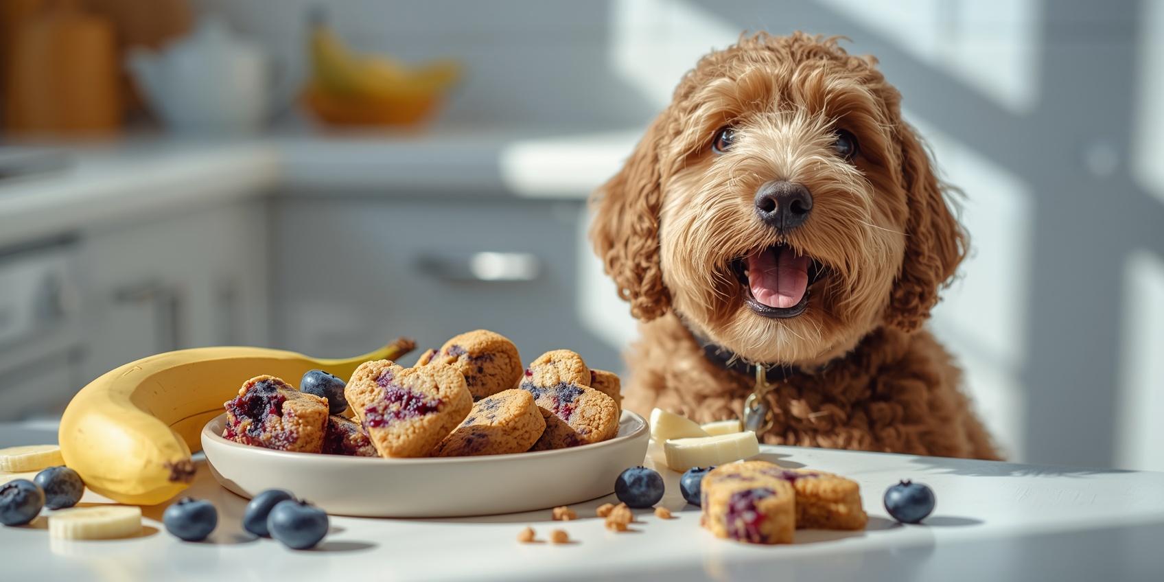 Homemade Blueberry Banana Dog Treats