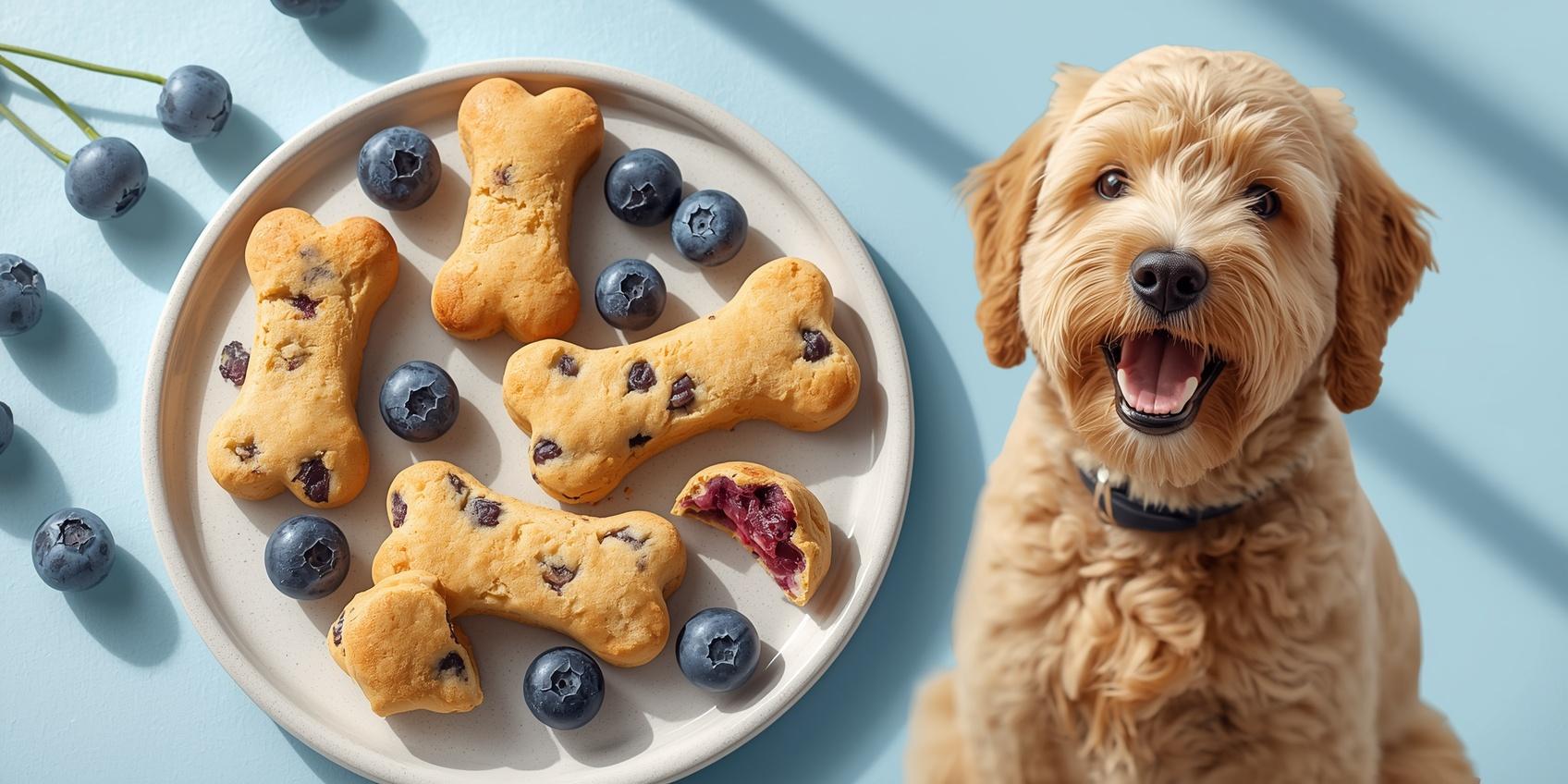 Homemade Blueberry Dog Treats