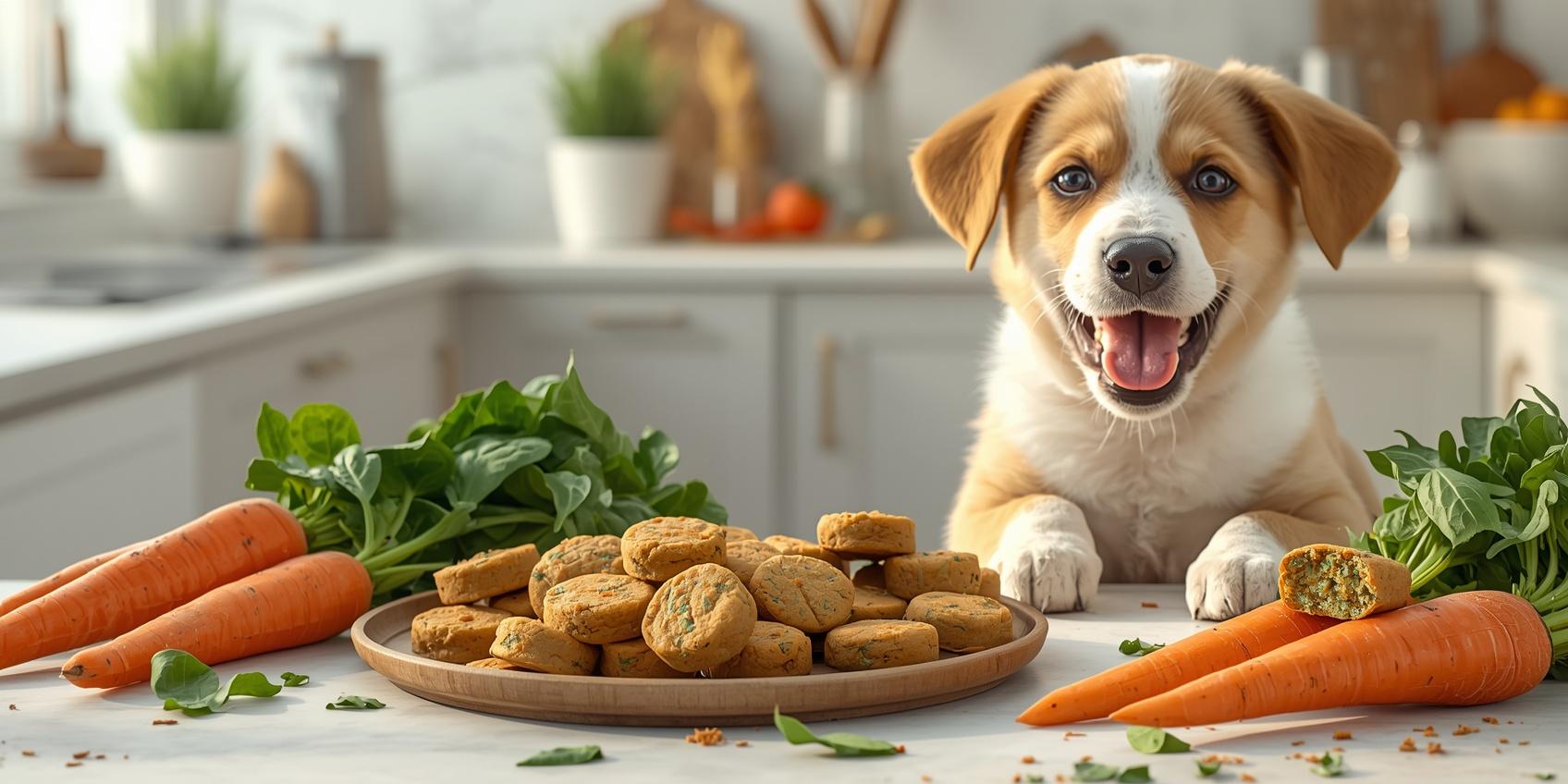 Homemade Carrot Spinach Dog Treats