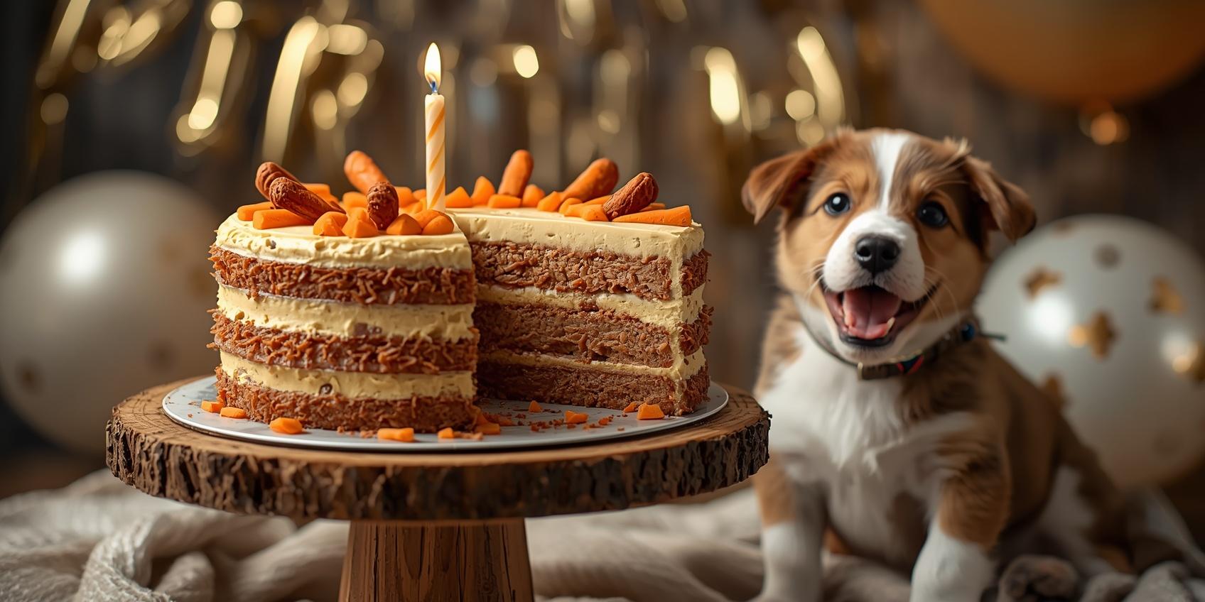 Homemade Dog Cake With Meat