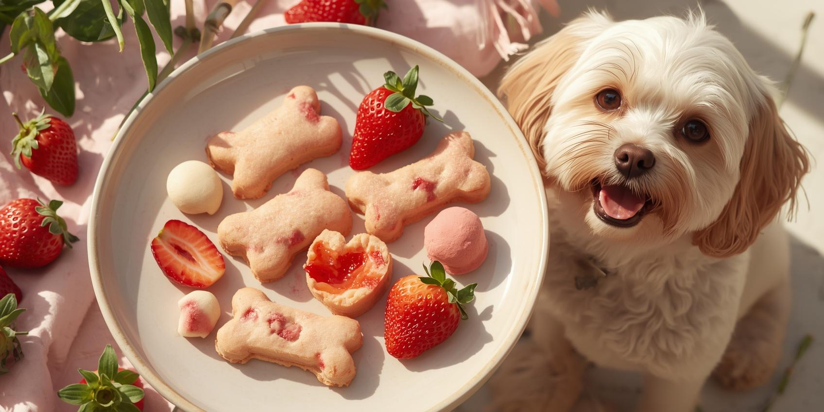 Homemade Dog Treats With Strawberries
