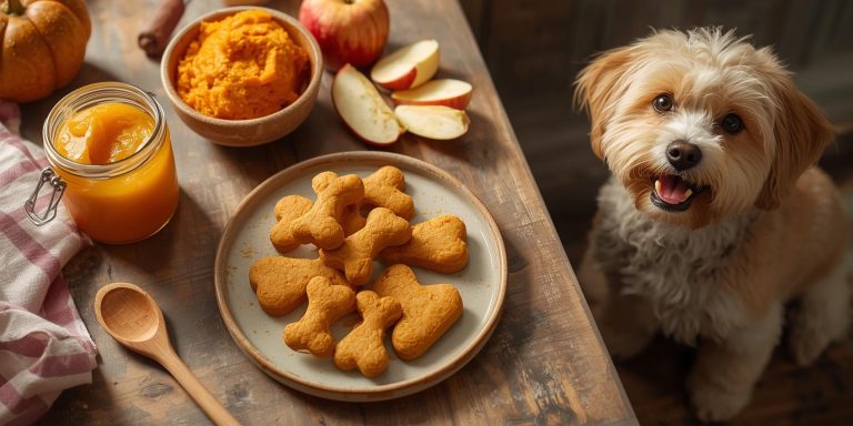 Homemade Pumpkin Applesauce Dog Treats