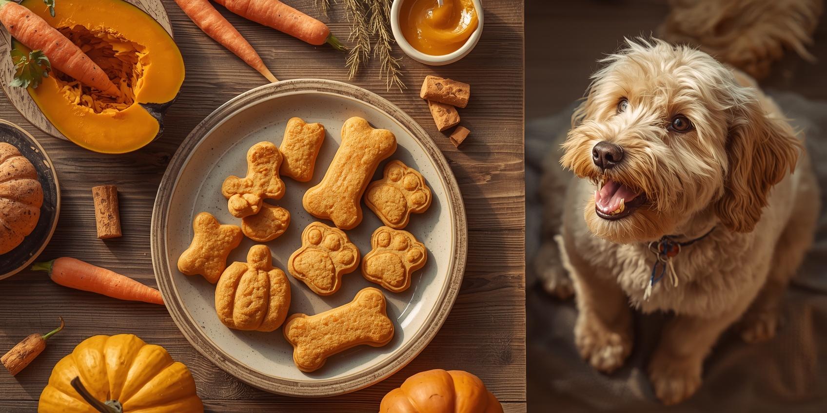 Homemade Pumpkin Carrot Dog Treats