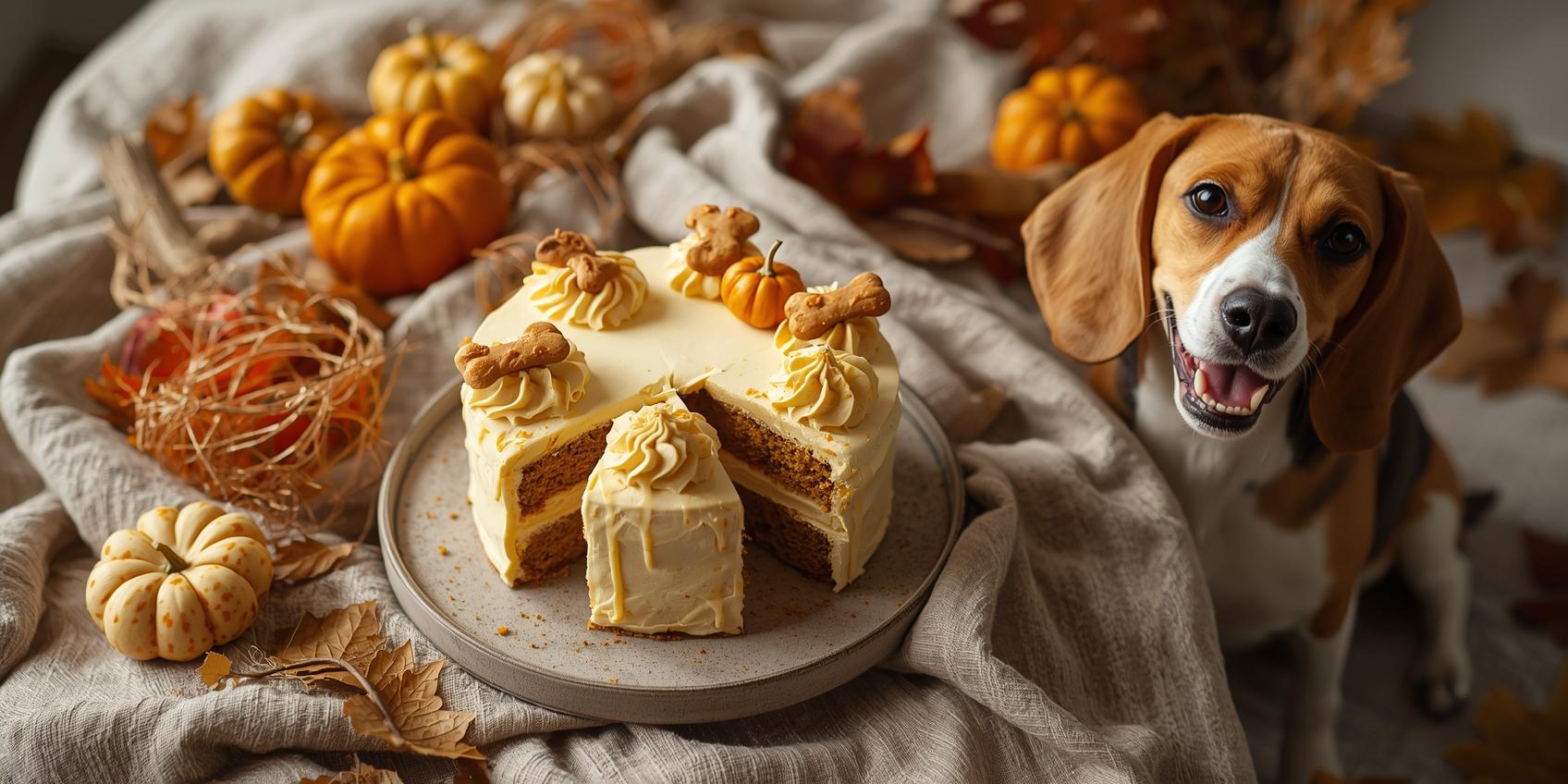 Homemade Pumpkin Dog Cake