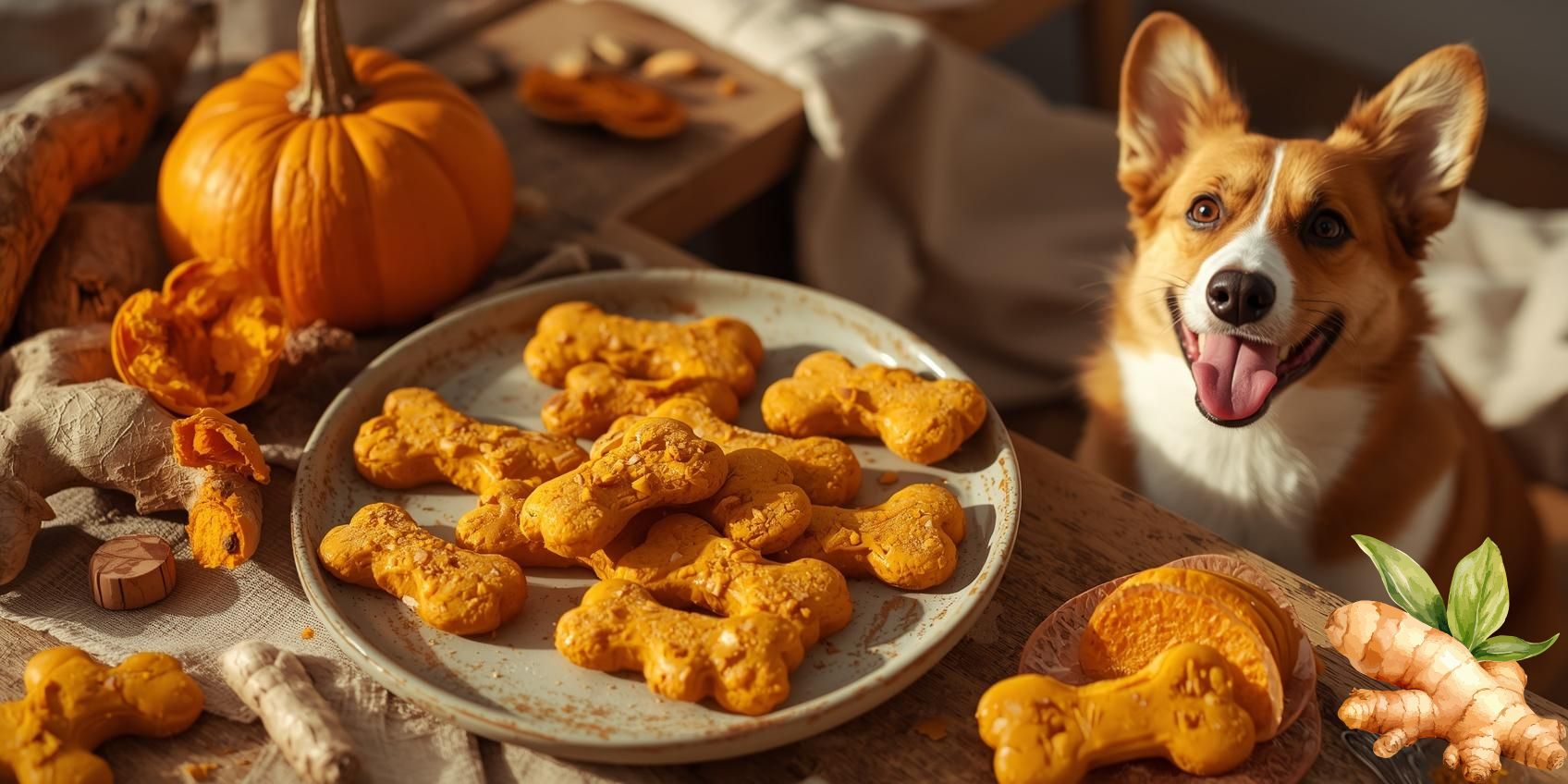 Homemade Pumpkin Ginger Dog Treats