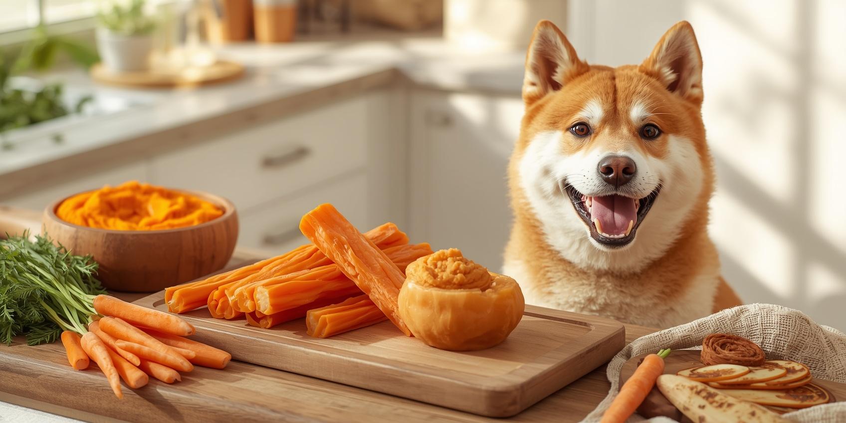 Pumpkin Carrot Chews for Dogs