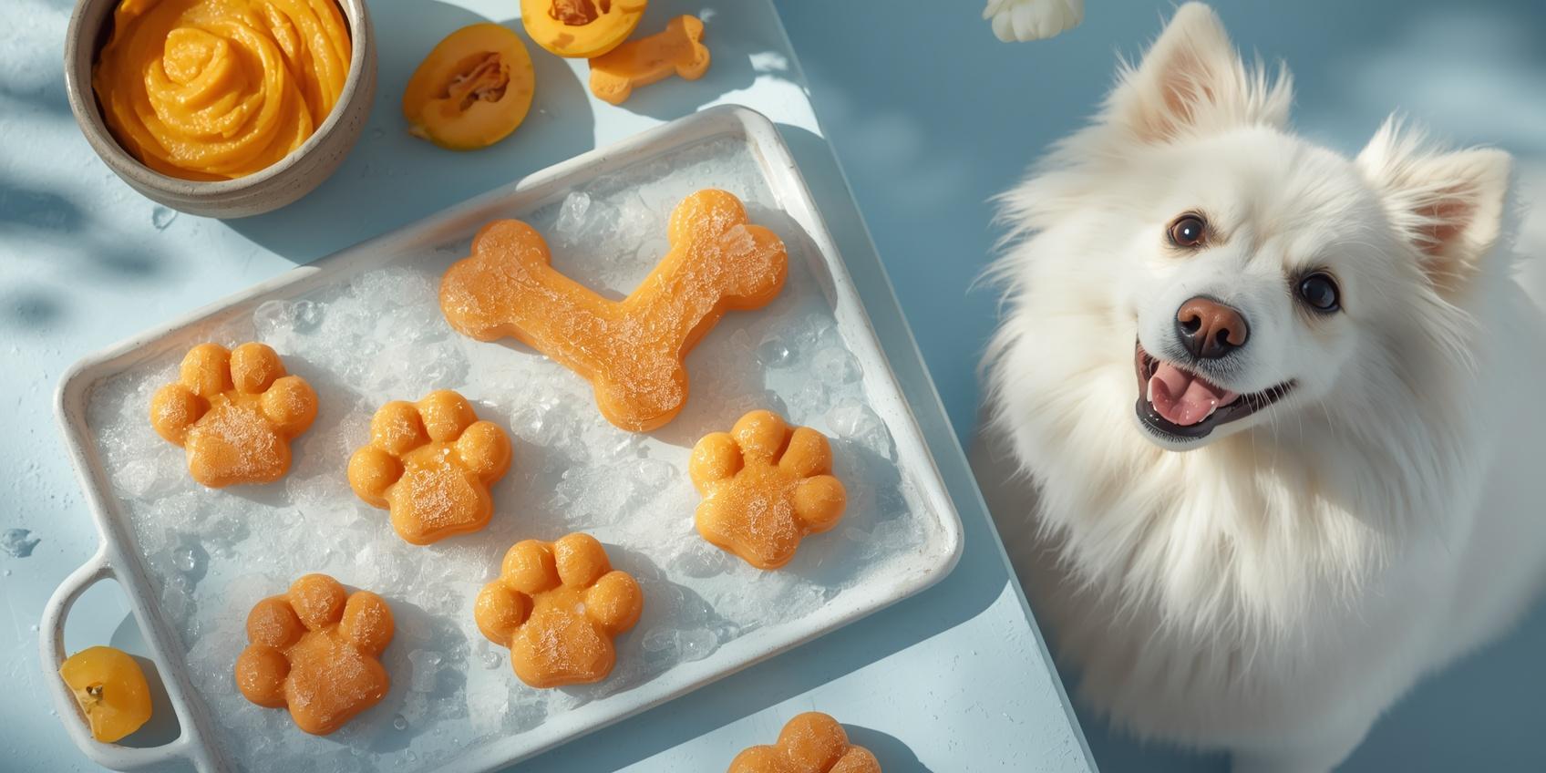 Frozen Dog Treats With Pumpkin