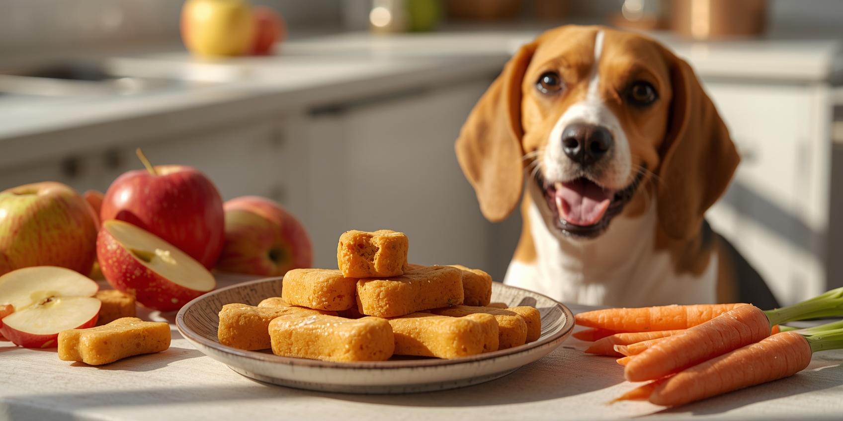Homemade Apple Carrot Dog Treats