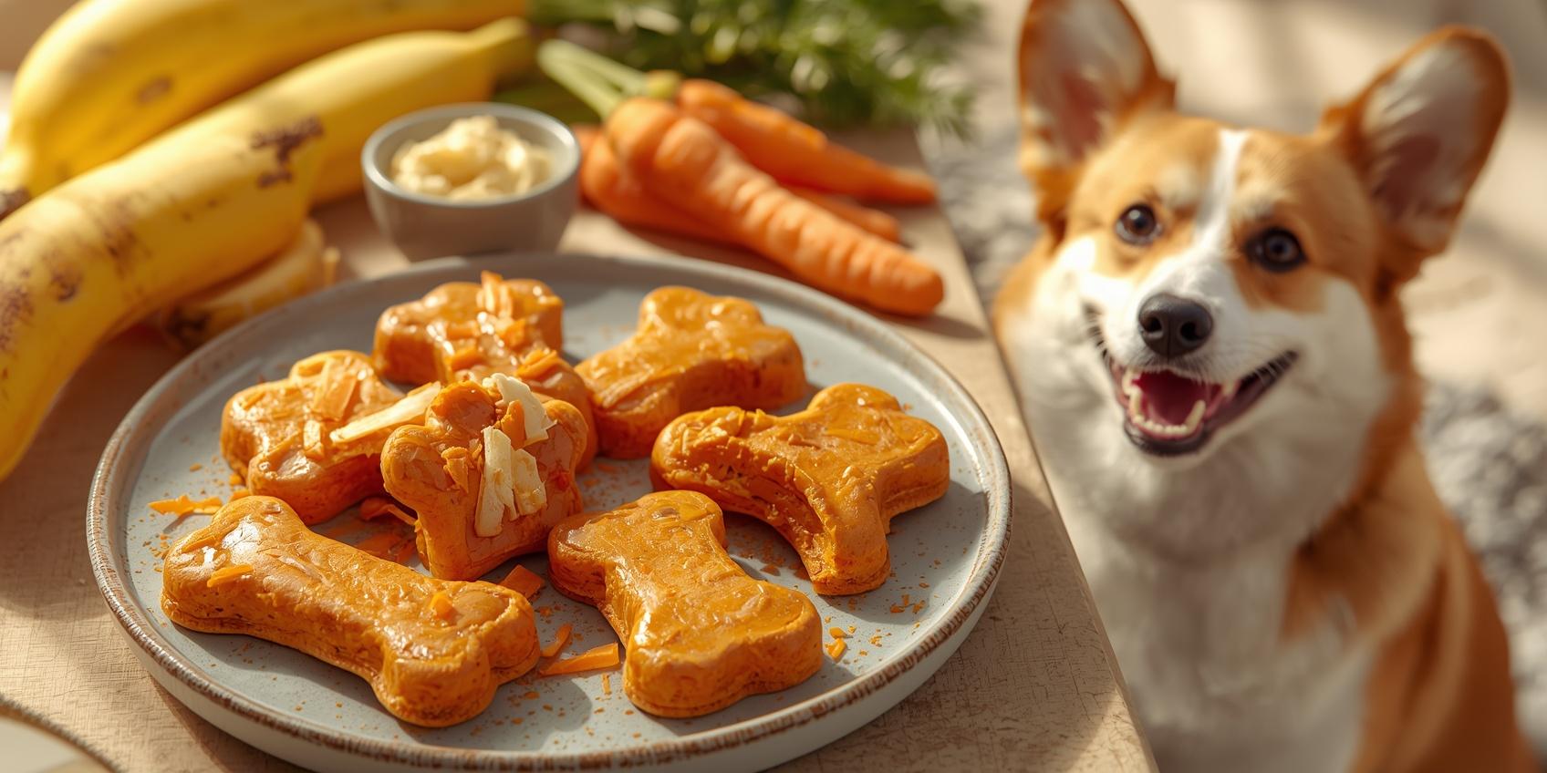 Homemade Banana Carrot Dog Treats