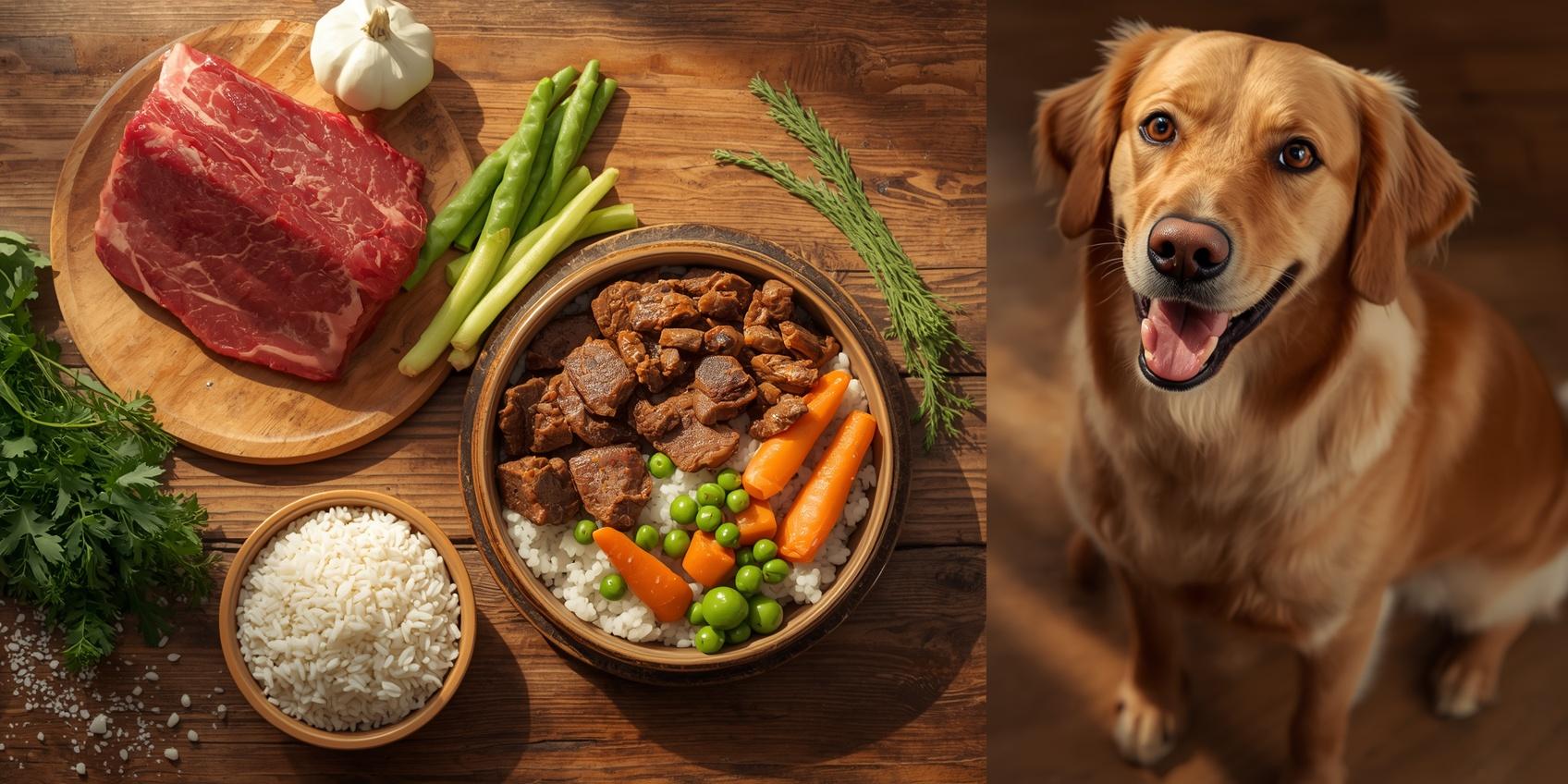 Homemade Beef and Rice Dog Food