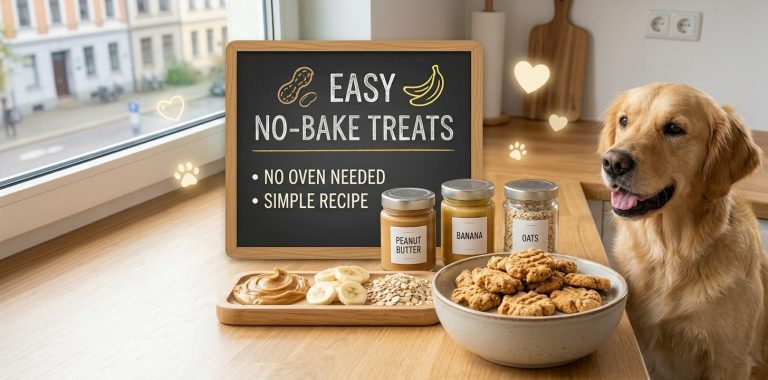 No Bake Homemade Peanut Butter And Banana Dog Treats