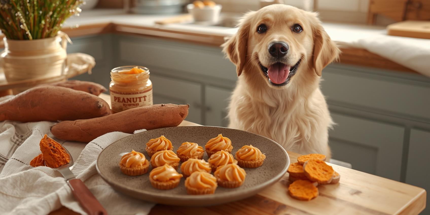 Homemade Peanut Butter Sweet Potato Dog Treats